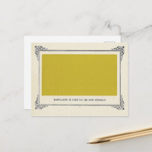 Alphonse Allais, April Narren, Gelb, Abstrakte Kun Postkarte