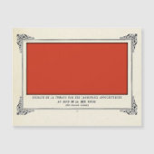 Alphonse Allais, April Narren, Rot, Abstrakte Kuns Magneteinladung (Vorderseite)