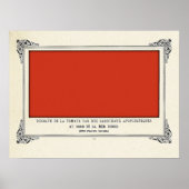 Alphonse Allais, April Narren, Rot, Abstrakte Kuns Poster (Vorne)