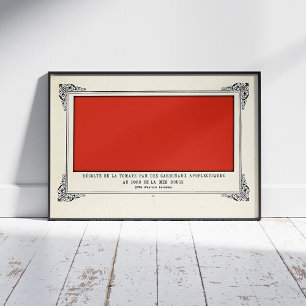 Alphonse Allais, April Narren, Rot, Abstrakte Kuns Poster