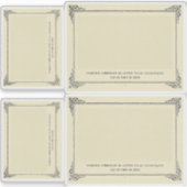 Alphonse Allais, April Narren, Weiße, Abstrakte Ku Aufkleber (Vorderseite)