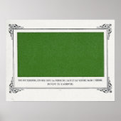 Alphonse Allais, Aprilscherz, Grün, Abstrakte Kuns Poster (Vorne)