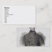 Alphonse de Lamartine, graviert von Pierre Pelee Visitenkarte (Vorne/Hinten)