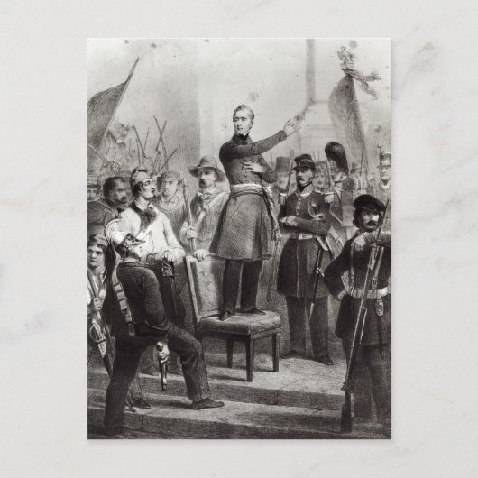 Alphonse de Lamartine im Rathaus Postkarte (Vorderseite)