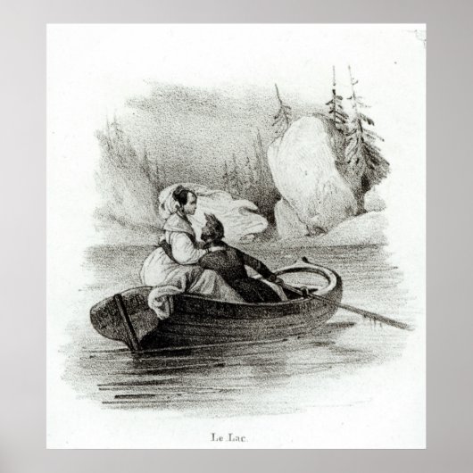 Alphonse de Lamartine und Elvire Poster (Vorne)