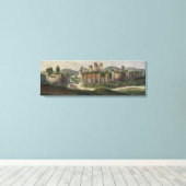 Alphonse Dousse Caerphilly Castle Canvas Print Leinwanddruck (Insitu (Holzboden))