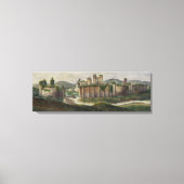Alphonse Dousse Caerphilly Castle Canvas Print Leinwanddruck (Vorderseite)