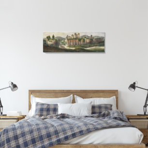 Alphonse Dousse's Caerphilly Castle Leinwanddruck