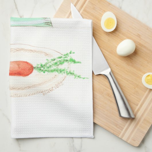 Alphonse le Chat Geschirrtuch (Viertel Falte)