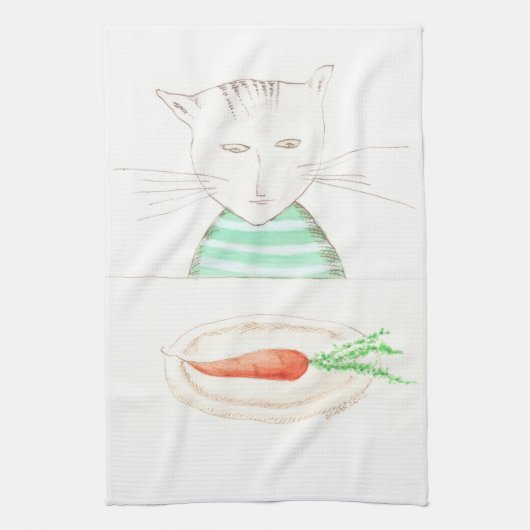 Alphonse le Chat Geschirrtuch (Vertikal)