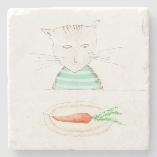 Alphonse le Chat Steinuntersetzer (Vorderseite)