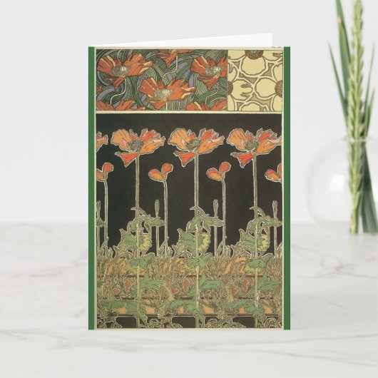 Alphonse Maria Mucha ~ Decoratifs Karte (Vorderseite)