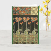 Alphonse Maria Mucha ~ Decoratifs Karte (Gelbe Blume)