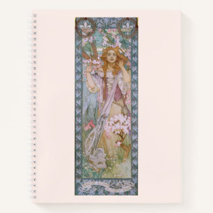 Alphonse Maria Mucha – Jeanne d'Arc Jugendstil Art Notizblock