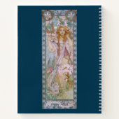 Alphonse Maria Mucha - Jeanne d'Arc Jugendstil Notizblock (Rückseite)