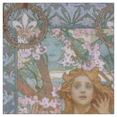 Alphonse Maria Mucha – Jugendstil Art nouveau DIY Stoff (Nahaufnahme)
