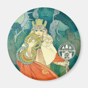 Alphonse Maria Mucha ~ Kunst Nouveau Magnet