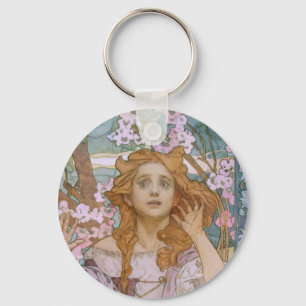 Alphonse Maria Mucha - Maude Adams as Joan of Arc Schlüsselanhänger