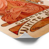 Alphonse Maria Mucha - White Star Art Nouveau Poster (Ecke)