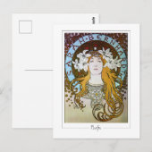 Alphonse Mucha #122 - Fine Art Postcard Postkarte (Vorne/Hinten)