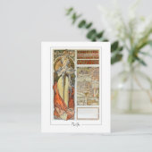 Alphonse Mucha #128 - Fine Art Postcard Postkarte (Stehend Vorderseite)