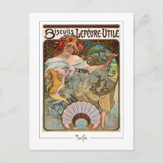 Alphonse Mucha #129 - Fine Art Postcard Postkarte (Vorderseite)