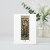 Alphonse Mucha #132 - Fine Art Postcard Postkarte (Stehend Vorderseite)