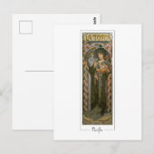 Alphonse Mucha #132 - Fine Art Postcard Postkarte (Vorne/Hinten)