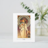 Alphonse Mucha #134 - Fine Art Postcard Postkarte (Stehend Vorderseite)