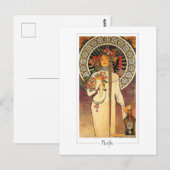 Alphonse Mucha #134 - Fine Art Postcard Postkarte (Vorne/Hinten)