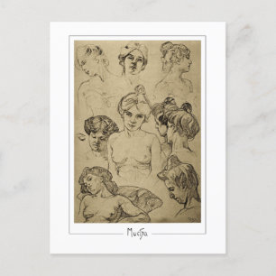 Alphonse Mucha #15 - Fine Art Postcard Postkarte