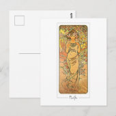 Alphonse Mucha #160 - Fine Art Postcard Postkarte (Vorne/Hinten)