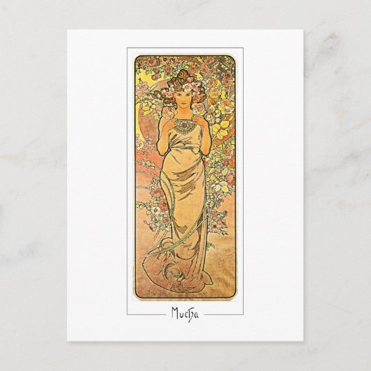 Alphonse Mucha #160 - Fine Art Postcard Postkarte (Vorderseite)