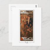 Alphonse Mucha #183 - Fine Art Postcard Postkarte (Vorne/Hinten)