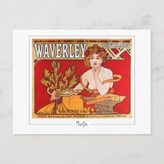 Alphonse Mucha #186 - Fine Art Postcard Postkarte (Vorderseite)