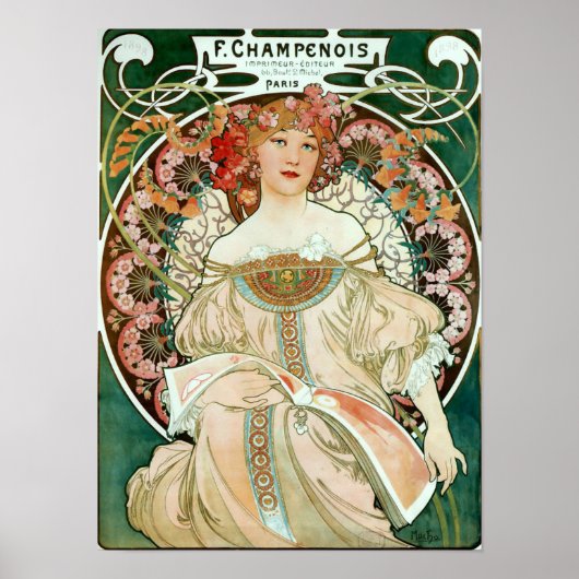 Alphonse Mucha 1895 Poster (Vorne)