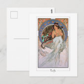 Alphonse Mucha #189 - Fine Art Postcard Postkarte (Vorne/Hinten)
