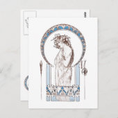 Alphonse Mucha - (1901) Karte Dokumente Decoratifs (Vorne/Hinten)