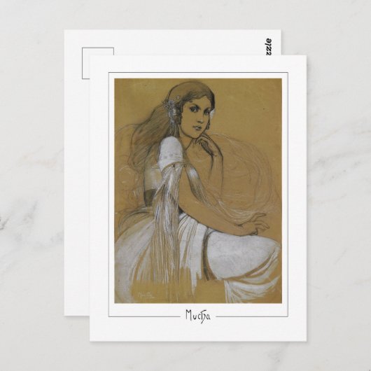 Alphonse Mucha #1 - Kunsthistorkarte Postkarte (Vorne/Hinten)