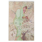 Alphonse Mucha 2025 Kalender (Jan 2027)