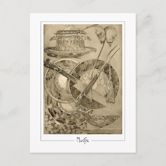 Alphonse Mucha #210 - Fine Art Postcard Postkarte (Vorderseite)