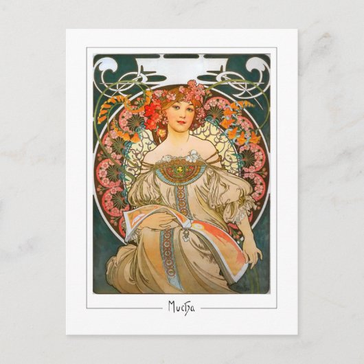 Alphonse Mucha #214 - Fine Art Postcard Postkarte (Vorderseite)