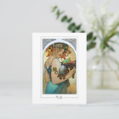 Alphonse Mucha #220 - Fine Art Postcard Postkarte (Stehend Vorderseite)