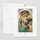 Alphonse Mucha #220 - Fine Art Postcard Postkarte (Vorne/Hinten)