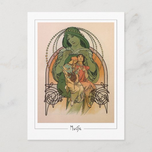 Alphonse Mucha #232 - Fine Art Postcard Postkarte (Vorderseite)