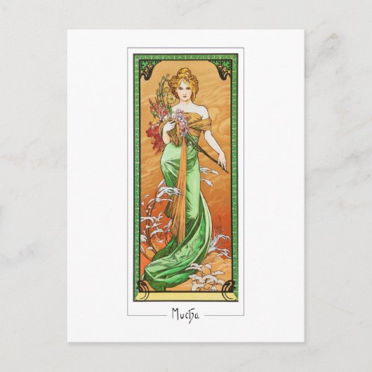 Alphonse Mucha #247 - Fine Art Postcard Postkarte (Vorderseite)