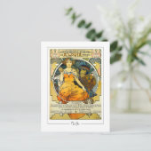 Alphonse Mucha #248 - Fine Art Postcard Postkarte (Stehend Vorderseite)