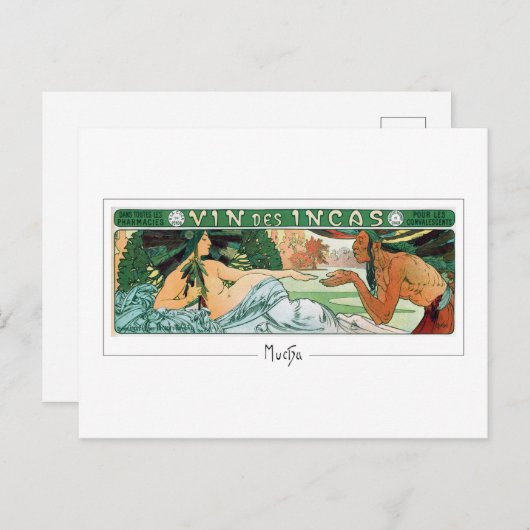 Alphonse Mucha #273 - Fine Art Postcard Postkarte (Vorne/Hinten)