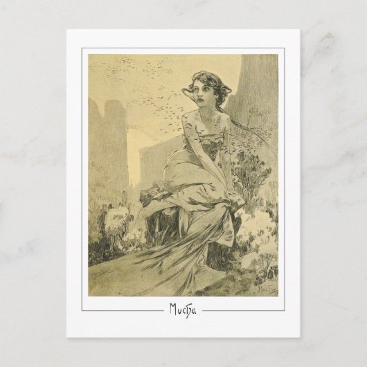 Alphonse Mucha #290 - Fine Art Postcard Postkarte (Vorderseite)
