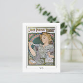 Alphonse Mucha #2 - Kunsthistorkarte Postkarte (Stehend Vorderseite)